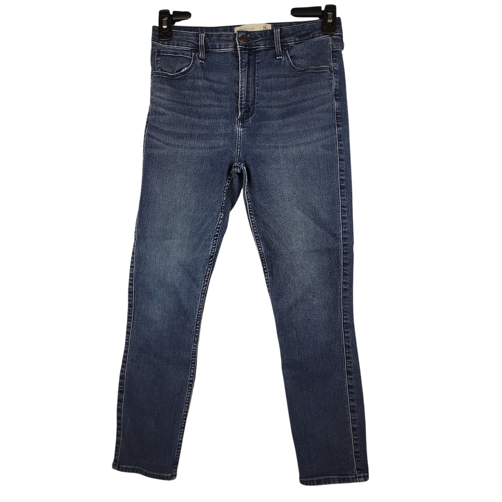 Abercrombie Fitch High Rise Ankle Jeans Dark Wash Women's Size 8